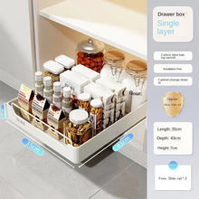 Pull-Out Kitchen Cabinet Organizer – Sliding Storage Rack with Smooth Glide Rails