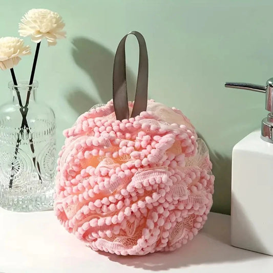 Foaming Bath Flower Sponge – Soft Mesh Shower Ball