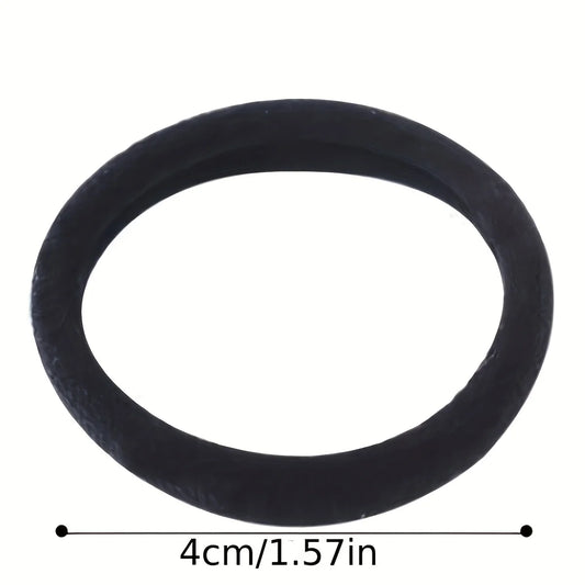 50/100pcs Black & White Elastic Hair Bands – High-Elasticity Rubber Hair Ties for Women