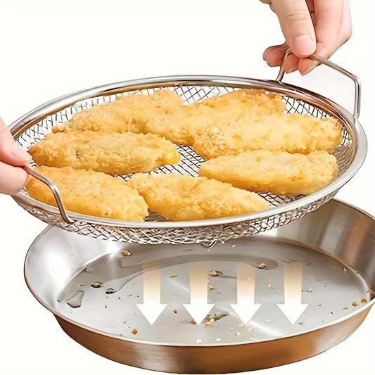 Stainless Steel Mesh Basket – Frying, Straining & Draining