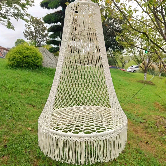 Handmade Woven Tassel Hanging Chair