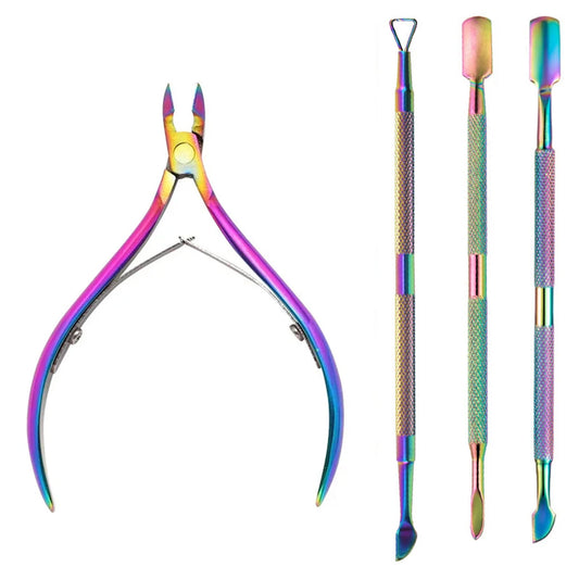 4pcs Stainless Steel Nail Care Kit