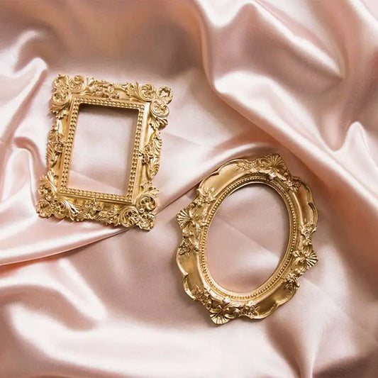 Golden Retro Small Photo Frame