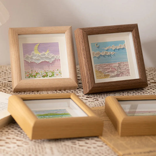 Mini Wooden Square Hollow Frame