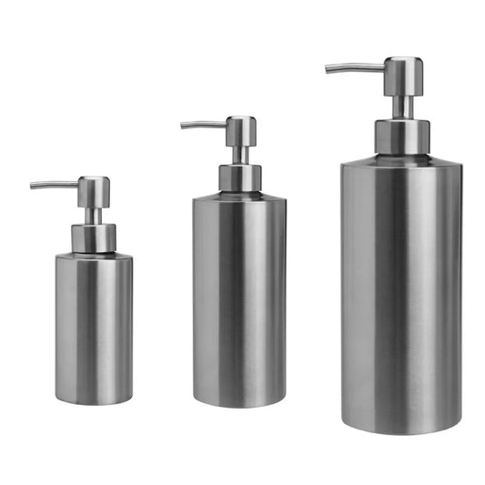 304 Stainless Steel Soap & Lotion Dispenser – Kitchen Hand Soap Gel Pump, 250/350/550ml