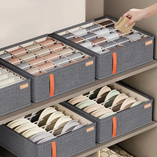 Foldable Clothes Organizer – Closet & Drawer Storage Boxes