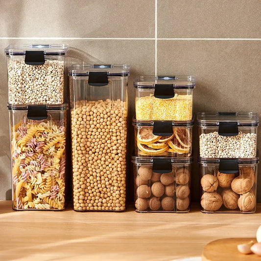 Plastic Food Storage Containers with Lids – Bulk Cereal & Pantry Organizer Set