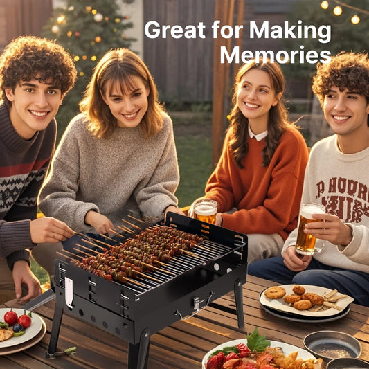 Portable Foldable Charcoal BBQ Grill
