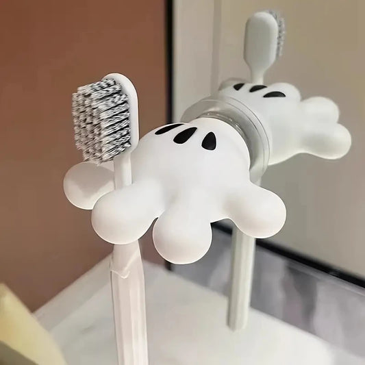 Mickey Palm Toothbrush & Towel Suction Hook