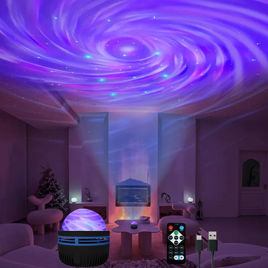 Starry Sky Galaxy Lamp – LED Night Light with Remote