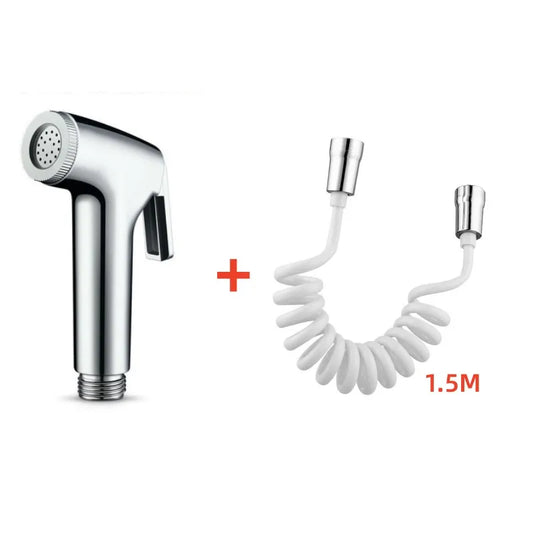 Handheld Toilet Bidet Sprayer with Flexible Spring Hose