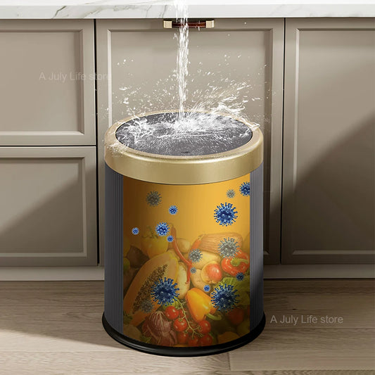 Light Luxury Press Trash Can