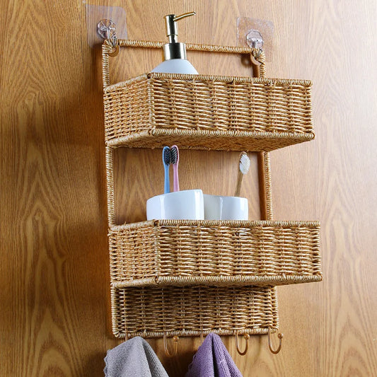 Wall-Mounted Multi-Layer Bathroom Storage Rack