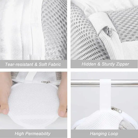 Durable Shoe Wash Bag – Protective Mesh Laundry Bag