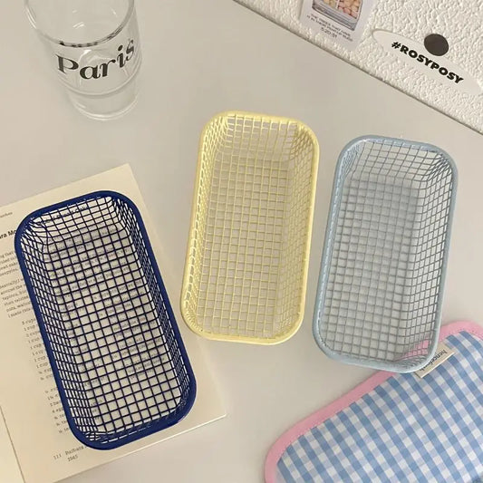 INS Metal Desktop Organizer Basket