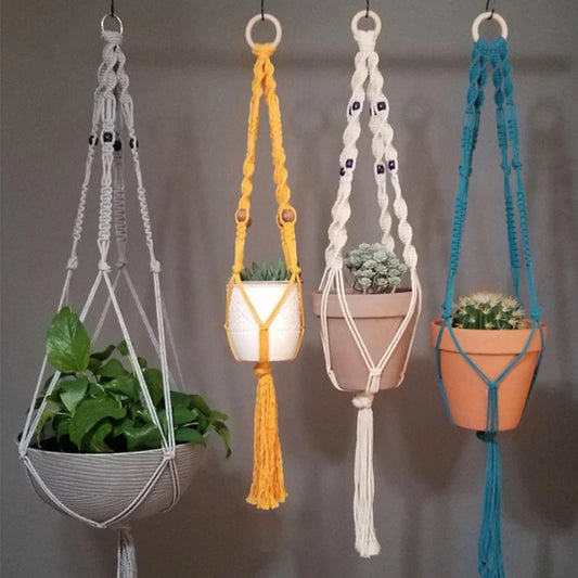 Colorful Boho Macrame Plant Holder