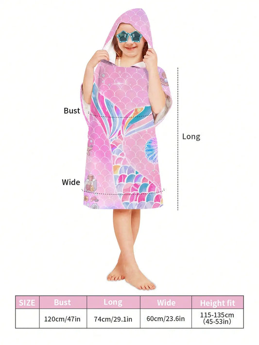 Cartoon Hooded Baby Bath Towel