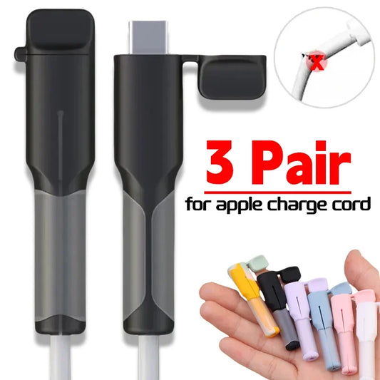 1/3 Pairs Silicone Cable Winder & Protector