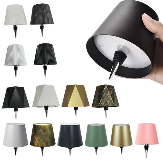 Wireless Bottle LED Table Lamp – Touch 3-Color Night Light