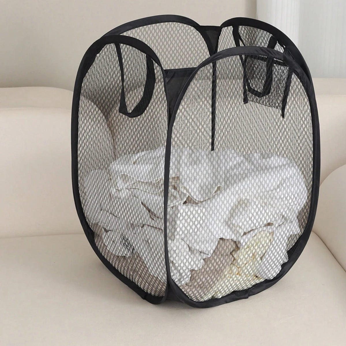 1pc-Folding Dirty Laundry Sorting Basket Washing