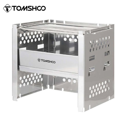 Tomshoo Portable Wood Burning Stove with BBQ Grill