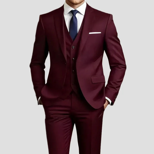 Slim Fit Black Tuxedo Suit Set – Wedding & Formal Wear