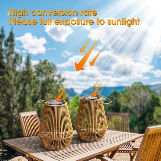Woven Solar Filament Lantern