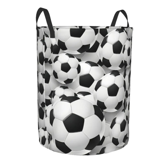 Soccerly Footbally Print Laundry Basket