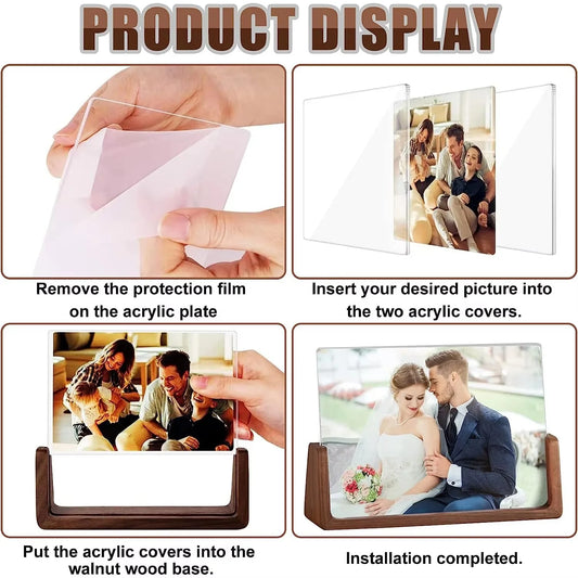 Wooden Photo Frame – Walnut/Beech