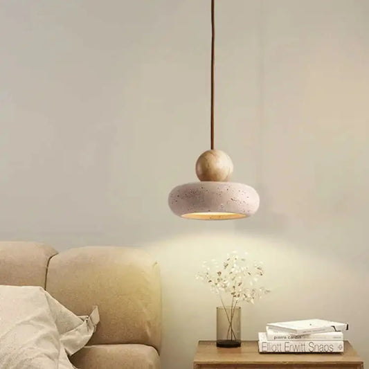 Vintage Agate Stone Pendant Light