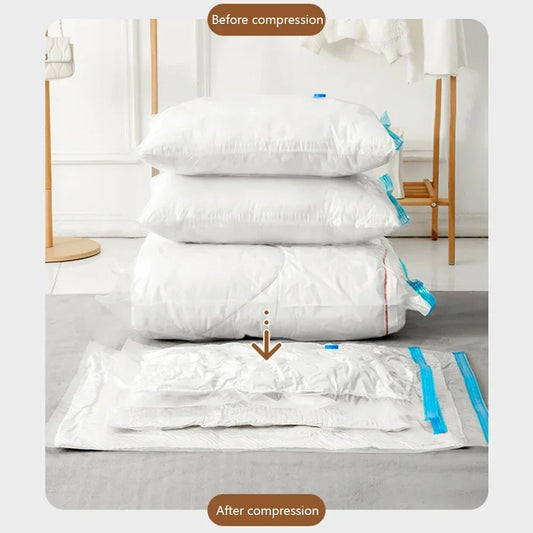 6PCS Vacuum Compression Storage Bags