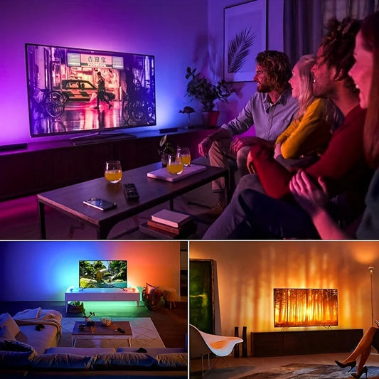40M RGB LED Strip Lights with Remote & APP