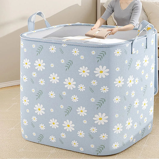 Large Capacity Non-Woven Storage Bag – Portable Quilt & Clothing Organizer with Handle