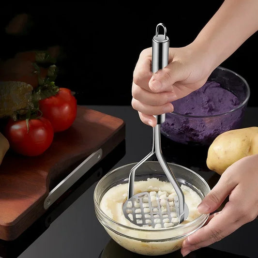 Stainless Steel Potato & Vegetable Masher – Easy Press