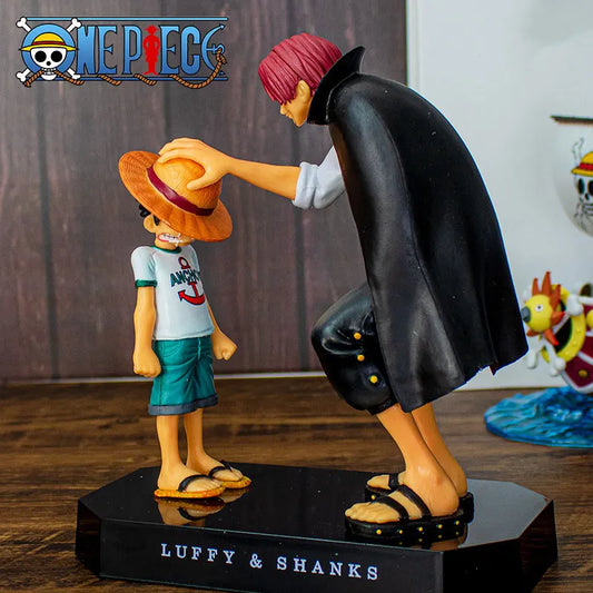 18cm One Piece Anime Figure – Shanks, Luffy, Sabo, Ace, Sanji, Zoro Action Figurine