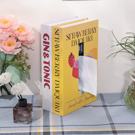 Luxury Book-Style Tissue Box – Home & Hotel Decor