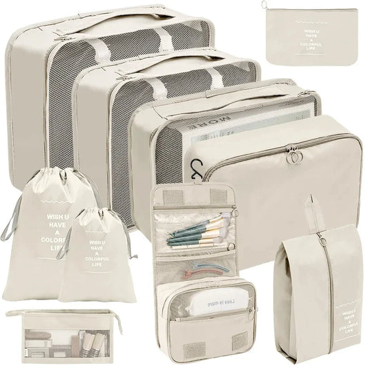 7–10 Pcs Travel Organizer Packing Cubes Set