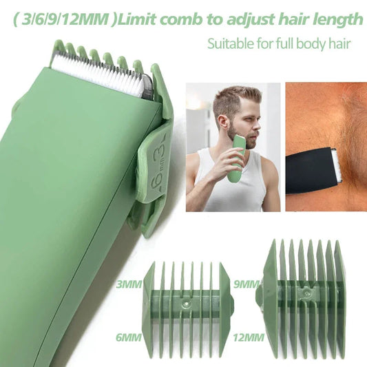 Men’s Waterproof Body & Pubic Hair Trimmer