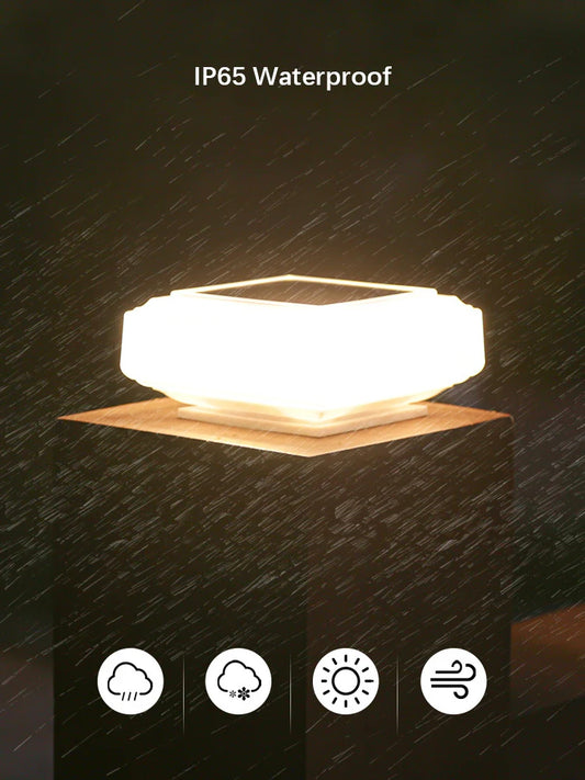 30LED Solar Pillar Post Light