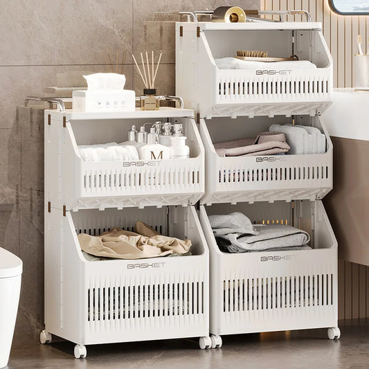 Multi-Layer Laundry Basket – Large Capacity Clothes Storage