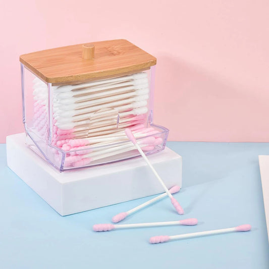 Acrylic Cotton Swab Storage Box