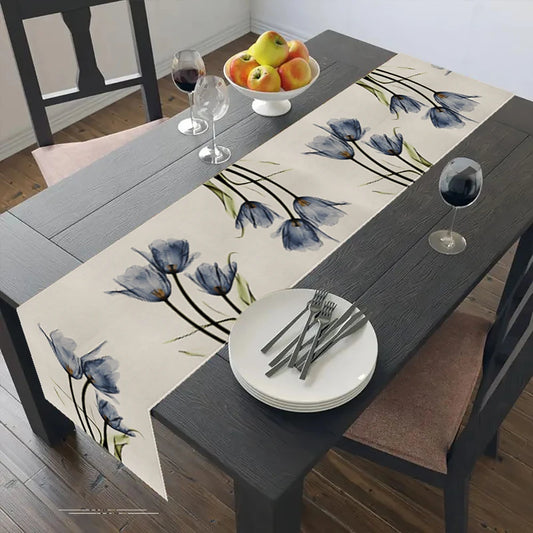 Tulip Linen Farmhouse Table Runner