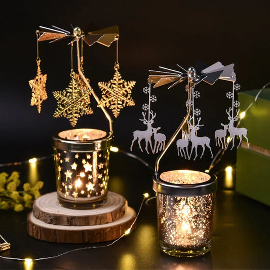 Rotating Carousel Candle Holder