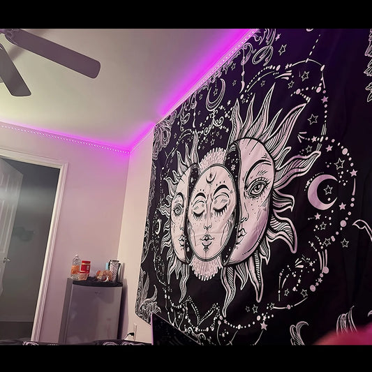 Sun & Moon Horoscope Wall Tapestry