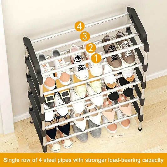3–7 Layer Multi-Layer Shoe Rack – Dustproof, Space-Saving Household Shoe Cabinet