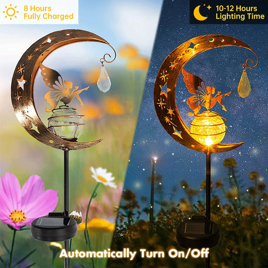 Solar Moon Fairy Garden Light