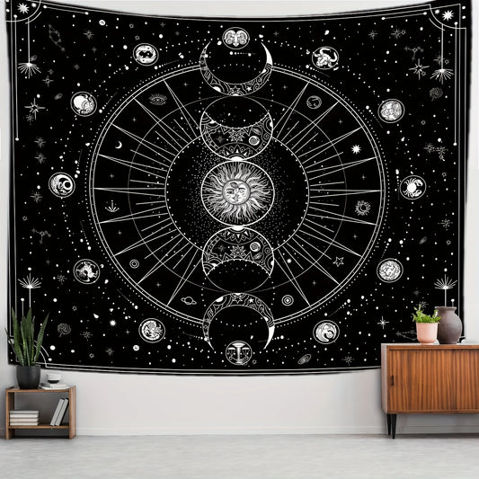 Sun & Moon Horoscope Wall Tapestry