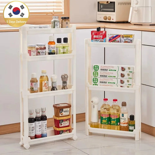 Slim Rolling Storage Trolley