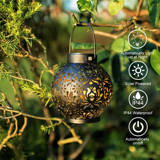 Outdoor Solar Hanging LED Garden Light