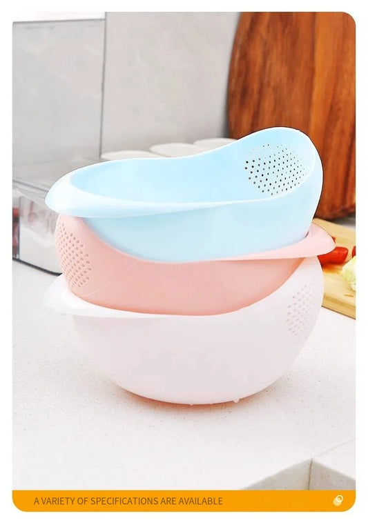Rice Washing Bowl – Multi-Purpose Kitchen Sieve Basin